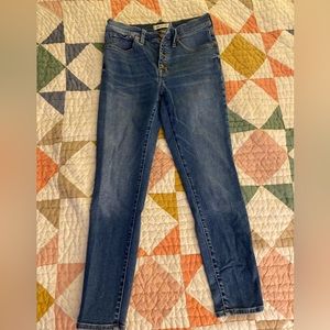 Madewell skinny jeans size 27 crop